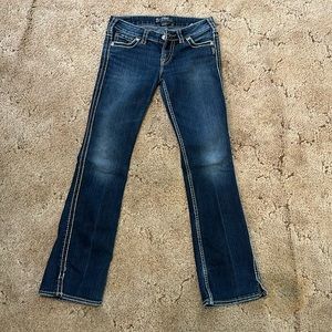 Silver Boot Cut Jeans